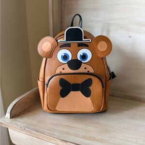Disney Loungefly FNAF Friday Nights At Freddie’s Fazbear Cosplay Mini Backpack